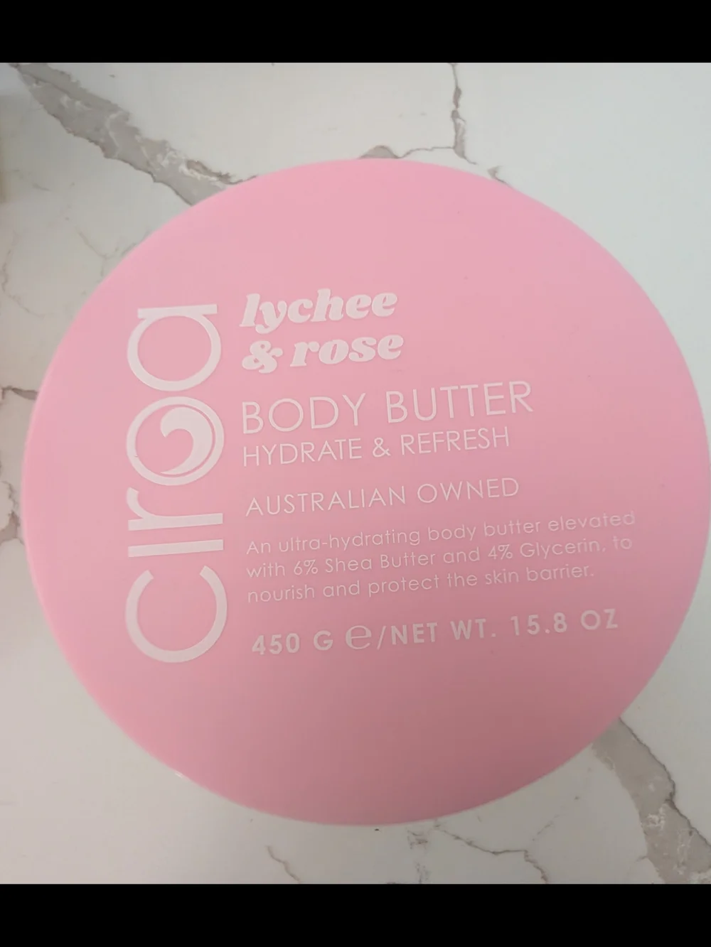 Ciroa Lychee & Rose Body Butter - Pink Hydrating Cream